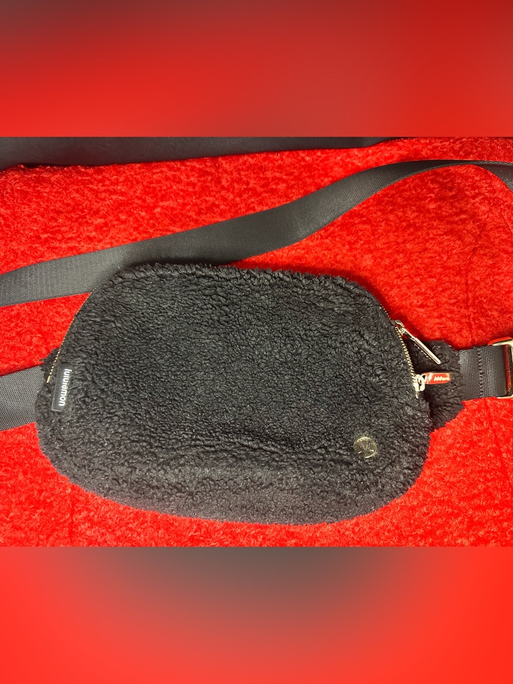 lululemon athletica Black Sherpa Crossbody Bag